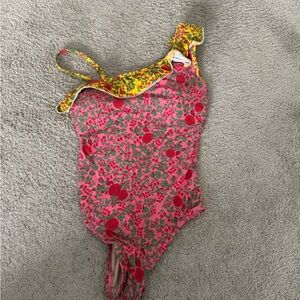 Roller Rabbit Pink Floral One Piece Swimsuit